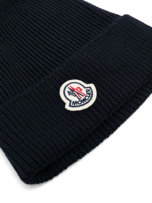 logo-patch ribbed-knit beanie K20913B70500 A9342742 MONCLER 