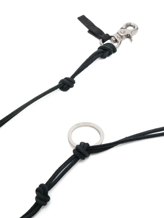Ladon leather keyring A2208LBL  OUR LEGACY 