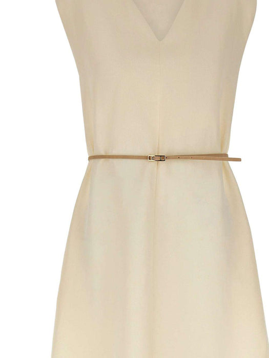 V-neck belted midi dress ABD276F620M148 0145 FABIANA FILIPPI 