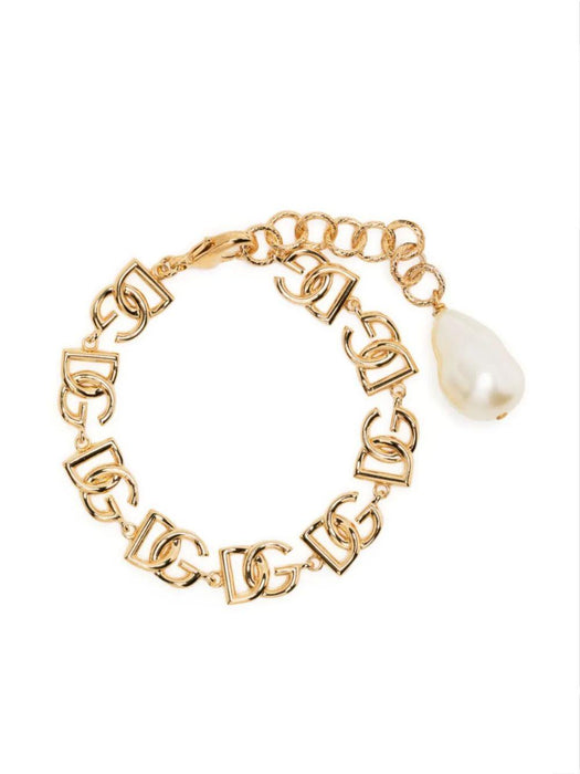 logo-plaque polished-finish bracelet WBP6L3 W1111ZOO00 DOLCE & GABBANA 