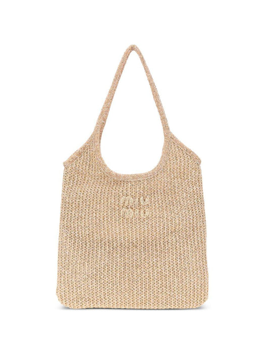 Ivy mesh bag decorated with sequins 5BG231 V OLO ACP8F0236 MIU MIU 