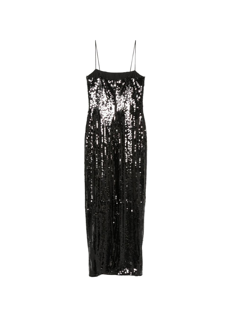 Sequins maxi slip dress 116139100  ROTATE 