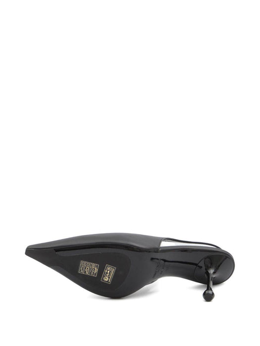 80mm Isa pointed-toe slingback pumps ISA 80 CLF BLACK JIMMY CHOO 