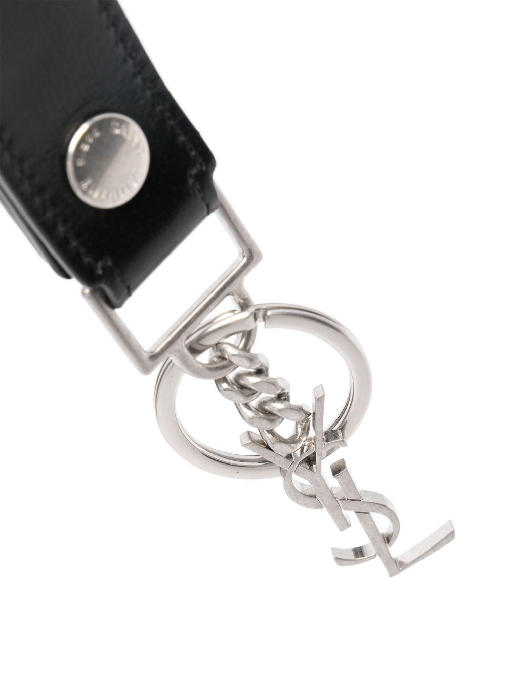 monogram leather keyring 518323 0SX0E1000 SAINT LAURENT 