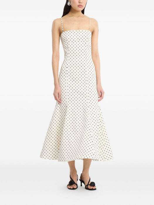 Polka dots midi dress 116524803  ROTATE 
