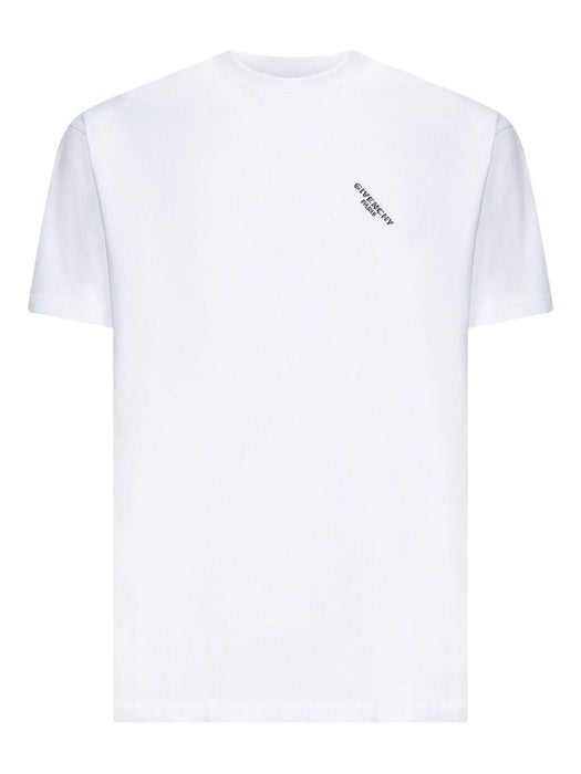 logo-print crew-neck T-shirt BM71NK3YRR 100 GIVENCHY 