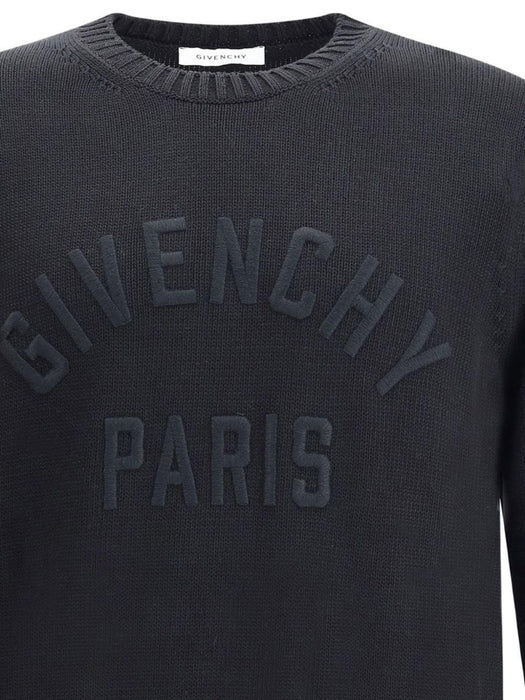 embossed-logo crew-neck sweater BM90W04YNM 001 GIVENCHY 