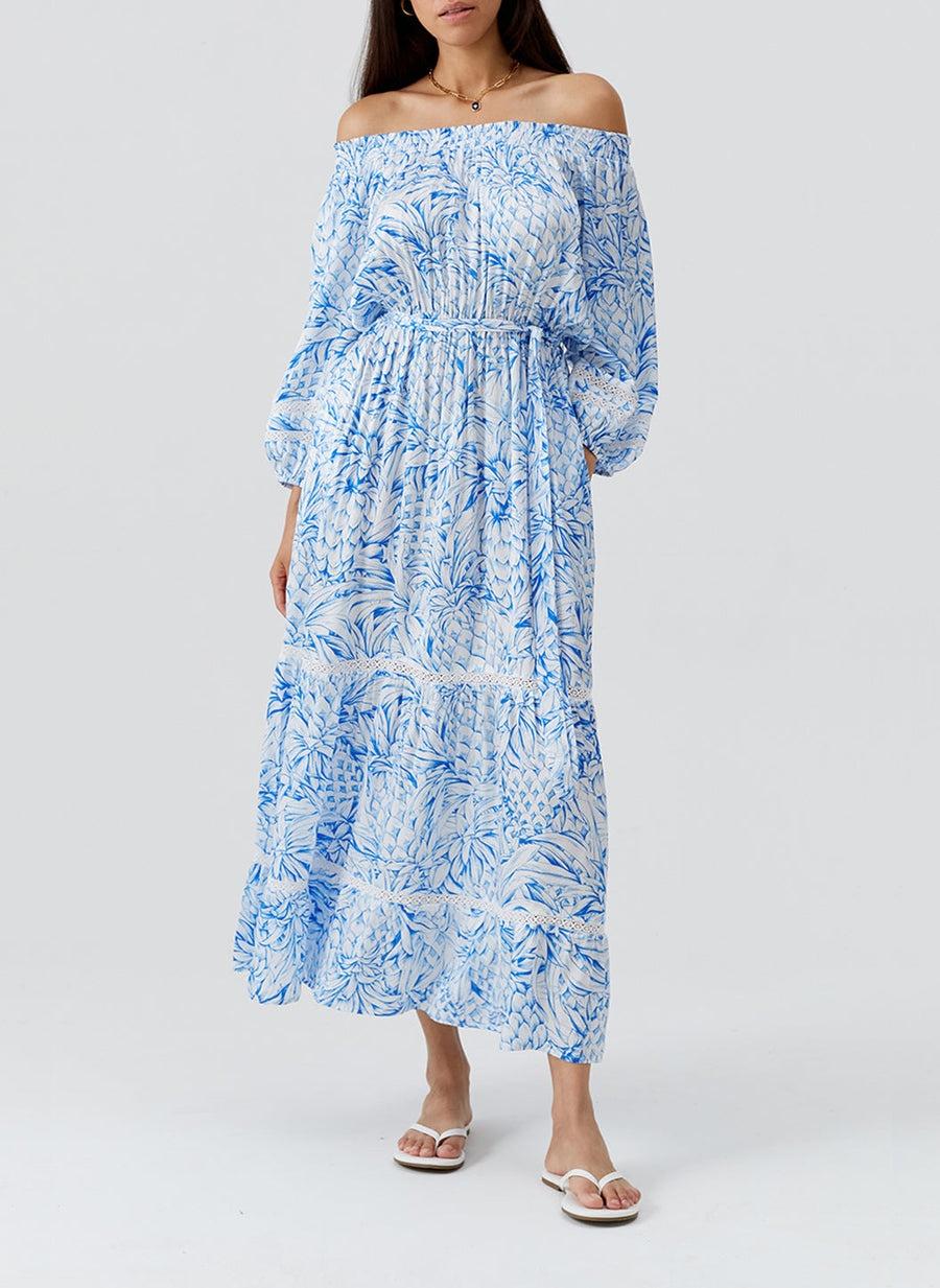 Clover Pineapples Dress CLOVER SS PNPLS MELISSA ODABASH 