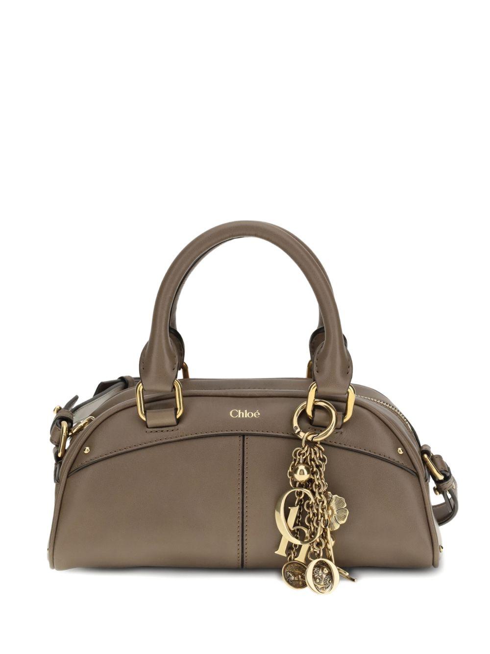 small Bowling leather tote bag 26SS956Q86 28H CHLOÉ 