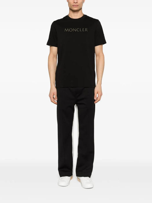 Cotton logo T-shirt L1-091-8C000-75-89B8U 999 MONCLER 