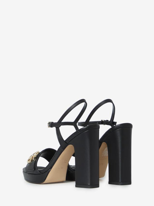 Sandals with platform and double G 853693 A3N001000 GUCCI 