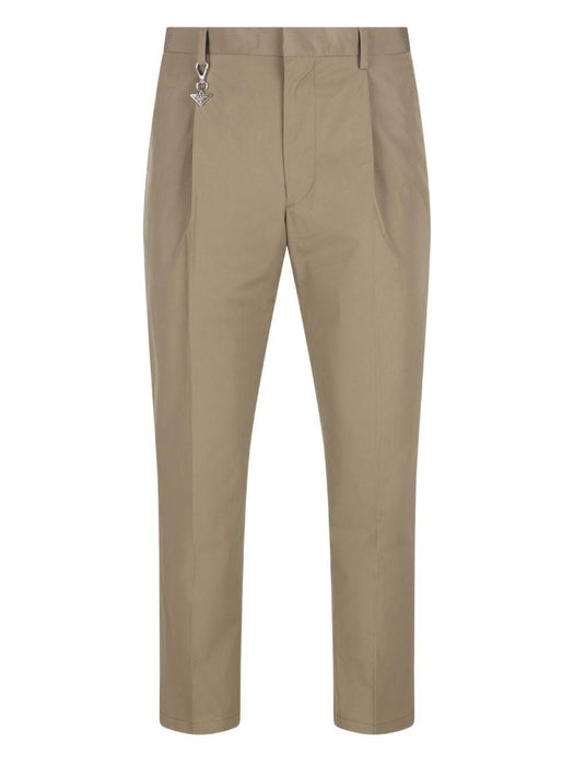 tailored cotton poplin trousers UP0419 S OOO 1XV2F0JDS PRADA 