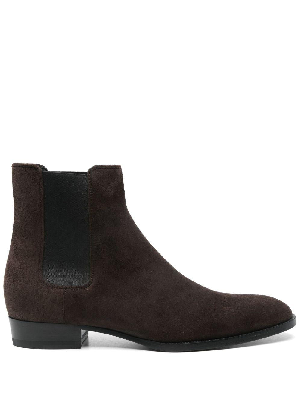 Wyatt Chelsea boots<BR/> 818318 AADXB6023 SAINT LAURENT 