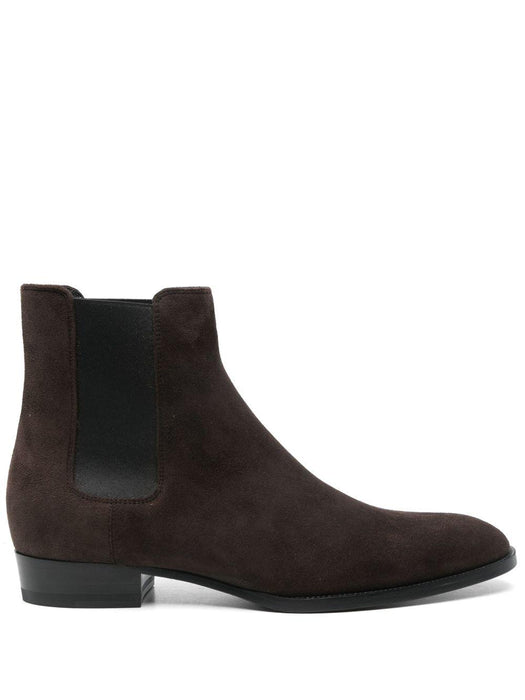 Wyatt Chelsea boots<BR/> 818318 AADXB6023 SAINT LAURENT 