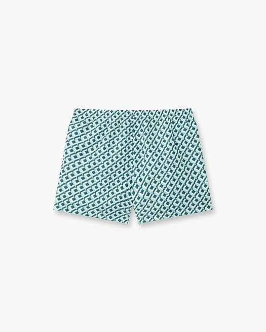 Green Cubist Monogram Printed Swim Shorts M-PF26-TR-032-02  CASABLANCA 