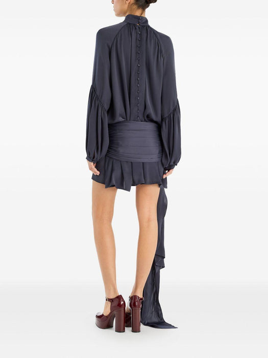 satin tie mini dress<BR/><BR/><BR/><BR/><BR/> 1146201192 1192 ROTATE 