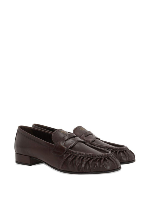 pleated leather loafers 1D175O F 020 007F0003 PRADA 