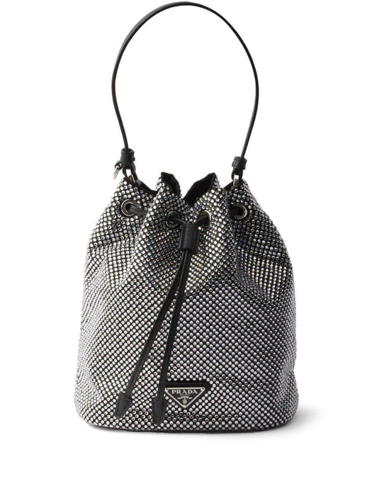 crystal-embellished bucket bag 1BE067 V OOD 2HNJF0T7O PRADA 