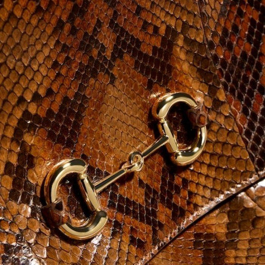 Paparazzo python medium top handle bag 875018 EABLL 2535 GUCCI 