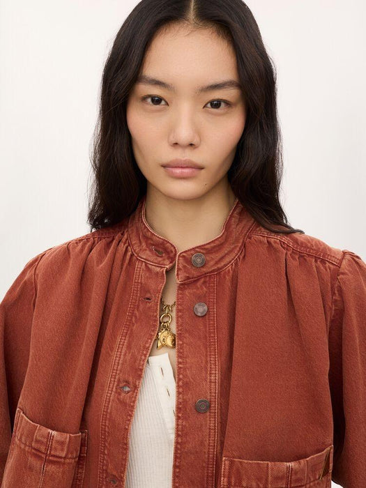 High-neck gathered Jacket CH26ADV09255 237 CHLOÉ 