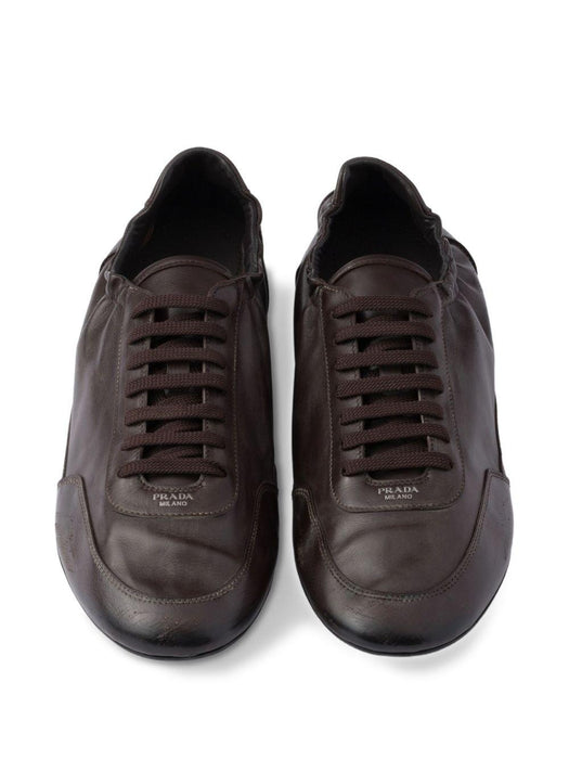 Collapse leather lace-up sneakers 2EG479 F G001 7V6F0003 PRADA 