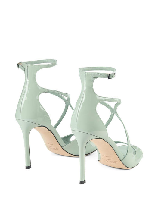 Azia 95 strappy sandals AZIA 95 PAT VERDE JIMMY CHOO 