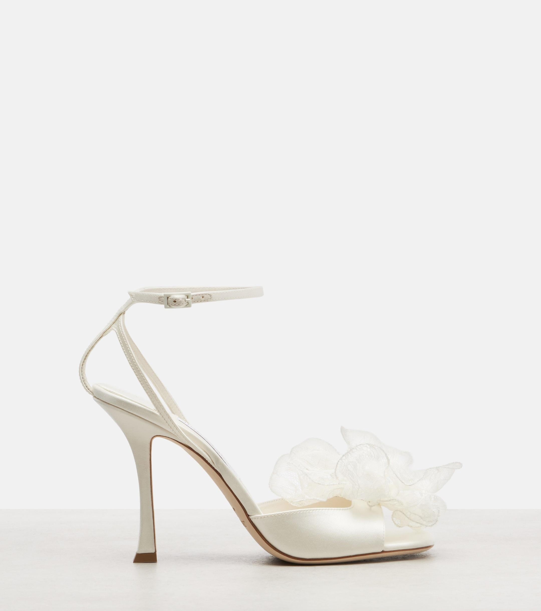 Mimmi satin sandals MIMMI 100 GVX IVORY/IVORY JIMMY CHOO 