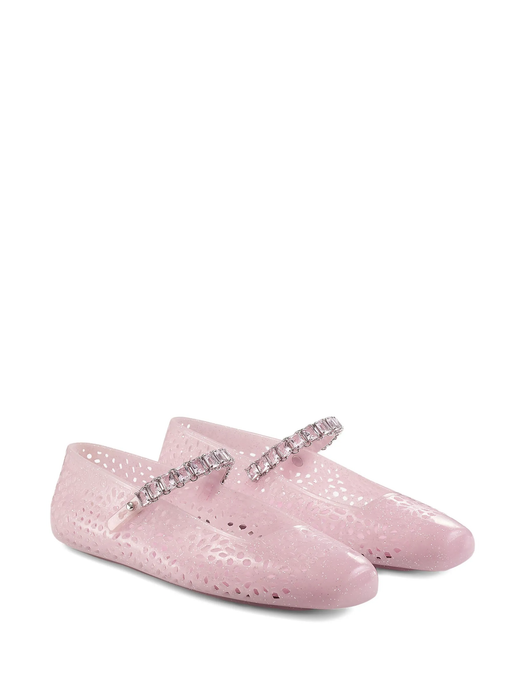 Cotton Candy Jelly Ballerina Flats THE JELLY NTXCOTTON CANDY/SILVER MIX/COTTON JIMMY CHOO 