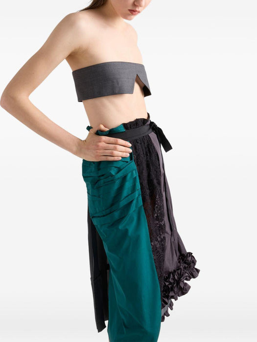 patchwork midi skirt P147IG S OOO 19QWF063H PRADA 