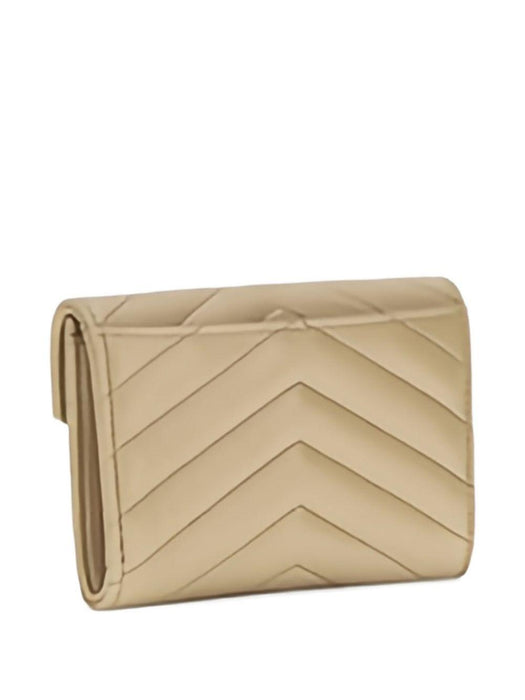 chevron-quilted leather wallet 414404 AAA442357 SAINT LAURENT 