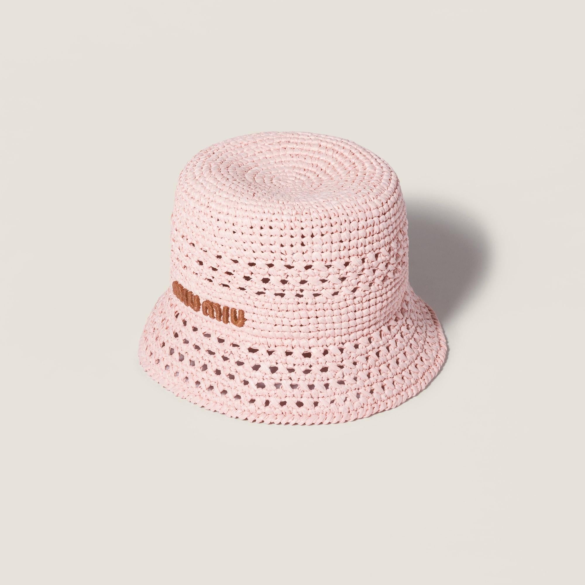 Woven bucket hat 5HC287 2DO1F05DJ MIU MIU 