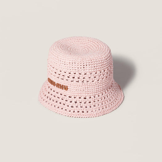 Woven bucket hat 5HC287 2DO1F05DJ MIU MIU 