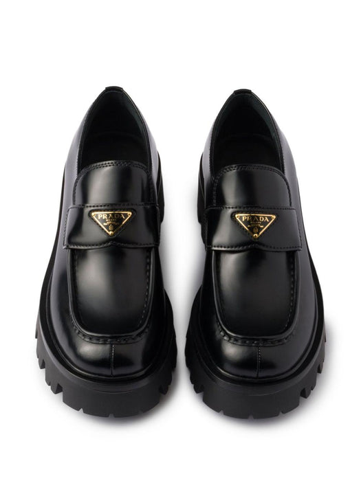 triangle-logo platform loafers 1D185O F 050 055F0002 PRADA 