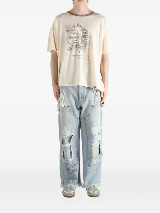 Chelseay Hotel Tee 2U004Q1010VWT VINTAGE CREAM PALY HOLLYWOOD 