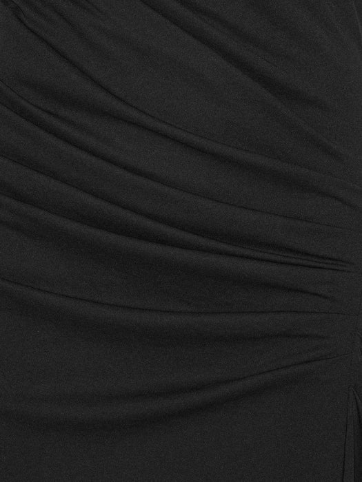 draped one-shoulder maxi dress<BR/><BR/><BR/><BR/><BR/> 114719100 100 ROTATE 
