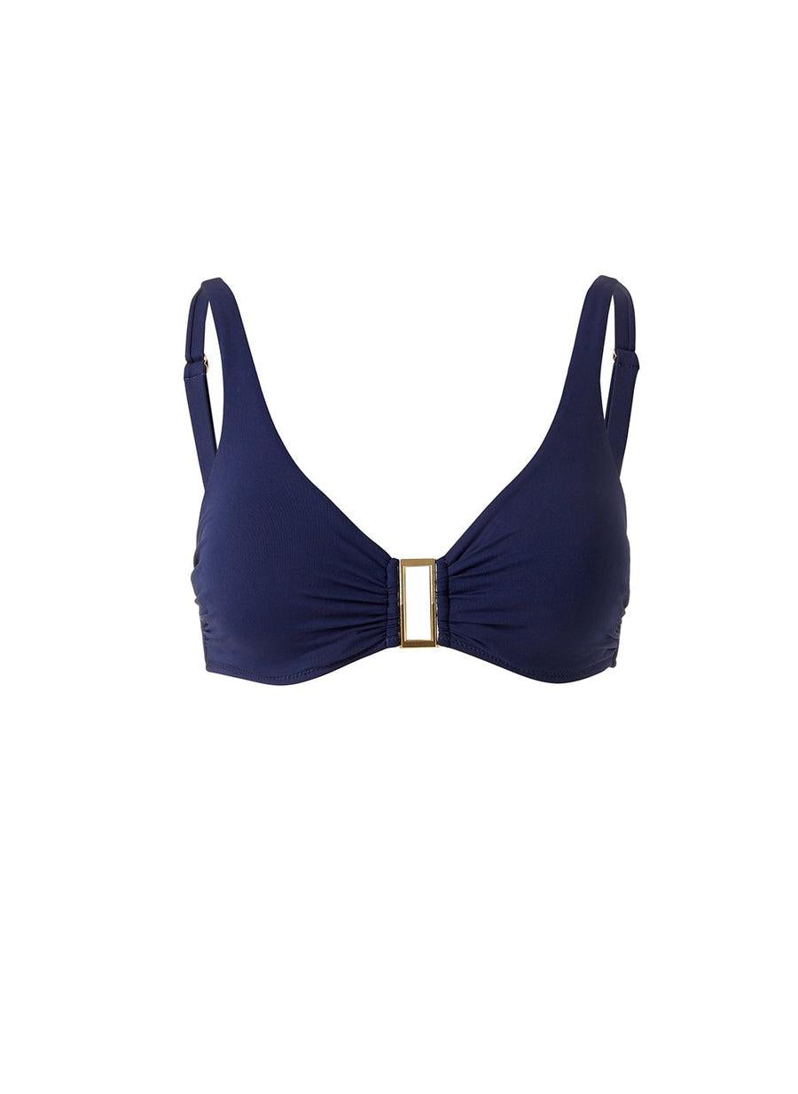 Bel Air Navy Bikini Top BEL AIR TOP CORE CR NAVY MELISSA ODABASH 