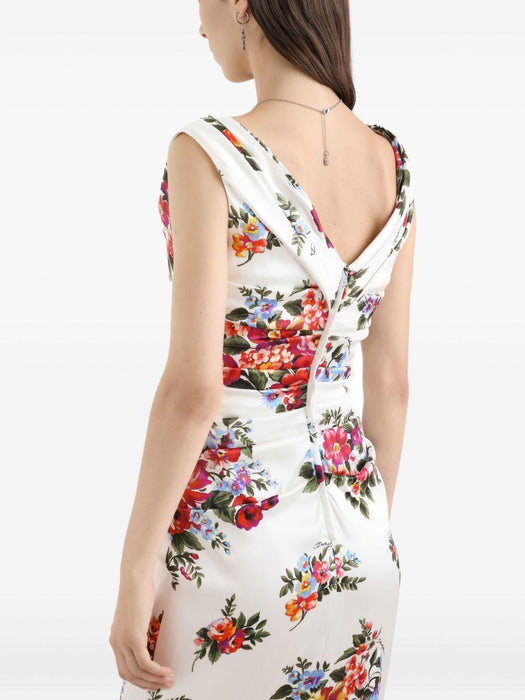 floral V-neck dress F612RT FSICEHA5ZO DOLCE & GABBANA 