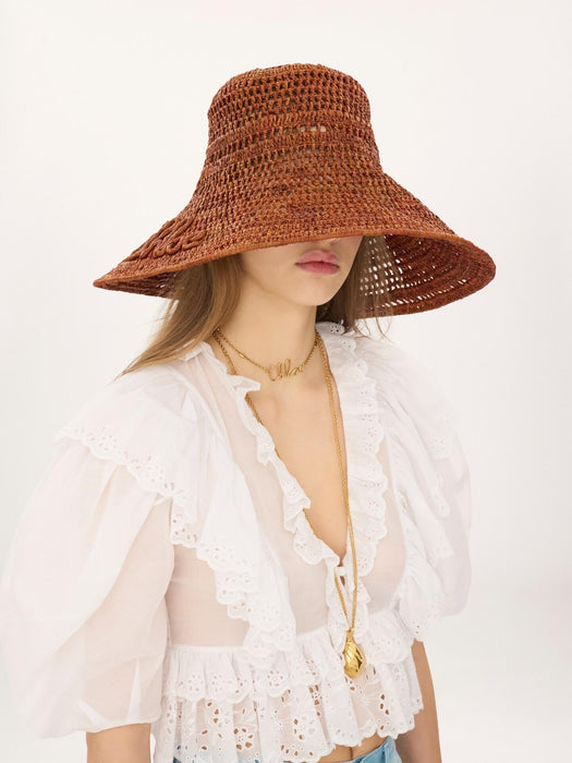 Chloé Raffia capeline hat CH26AHL01NRF 26M CHLOÉ 