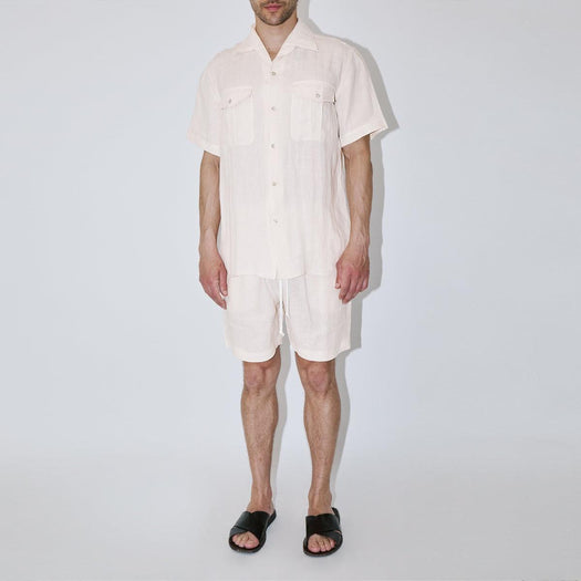 Terra Linen Ivory Classic Shirt ANDREAS TERRALINENIVORY TRUE TRIBE 