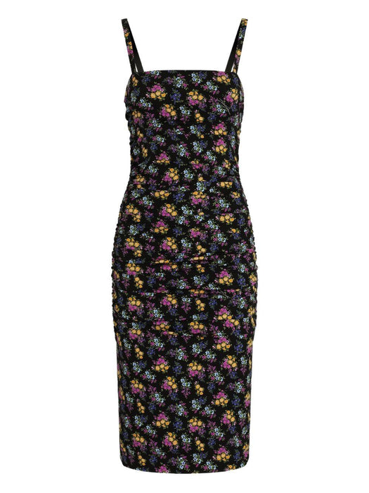 floral-pattern ruched midi dress F610YT FSA8AHN5XL DOLCE & GABBANA 
