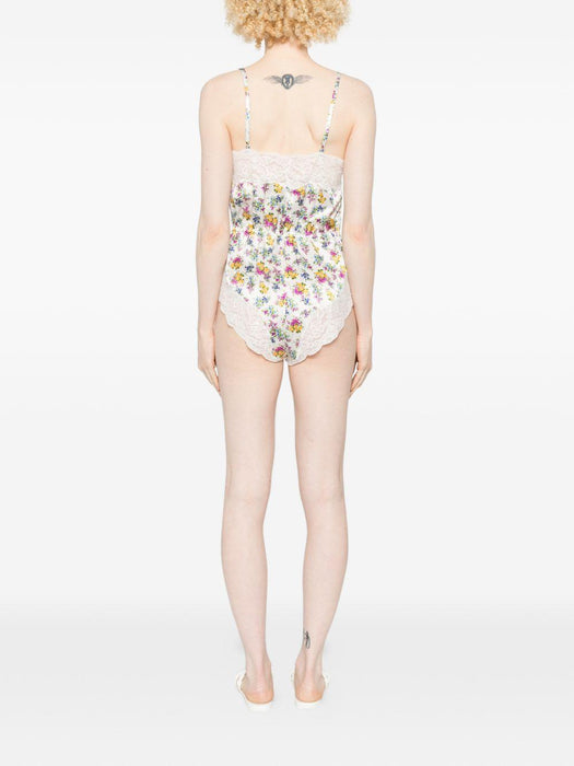 floral-print lace-trim playsuit O7A81T ON0BXHA5XL DOLCE & GABBANA 