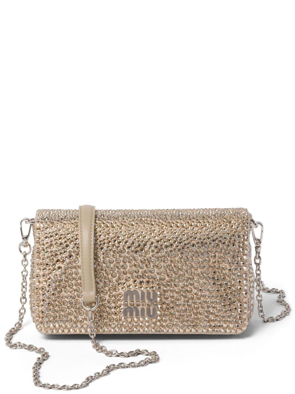mini crystal-embellished shoulder bag 5BP086 V OOO 2D5HF0036 MIU MIU 