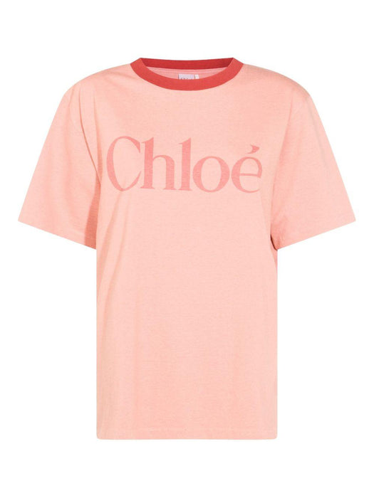 logo-print T-shirt 25AJH20173 6B1 CHLOÉ 