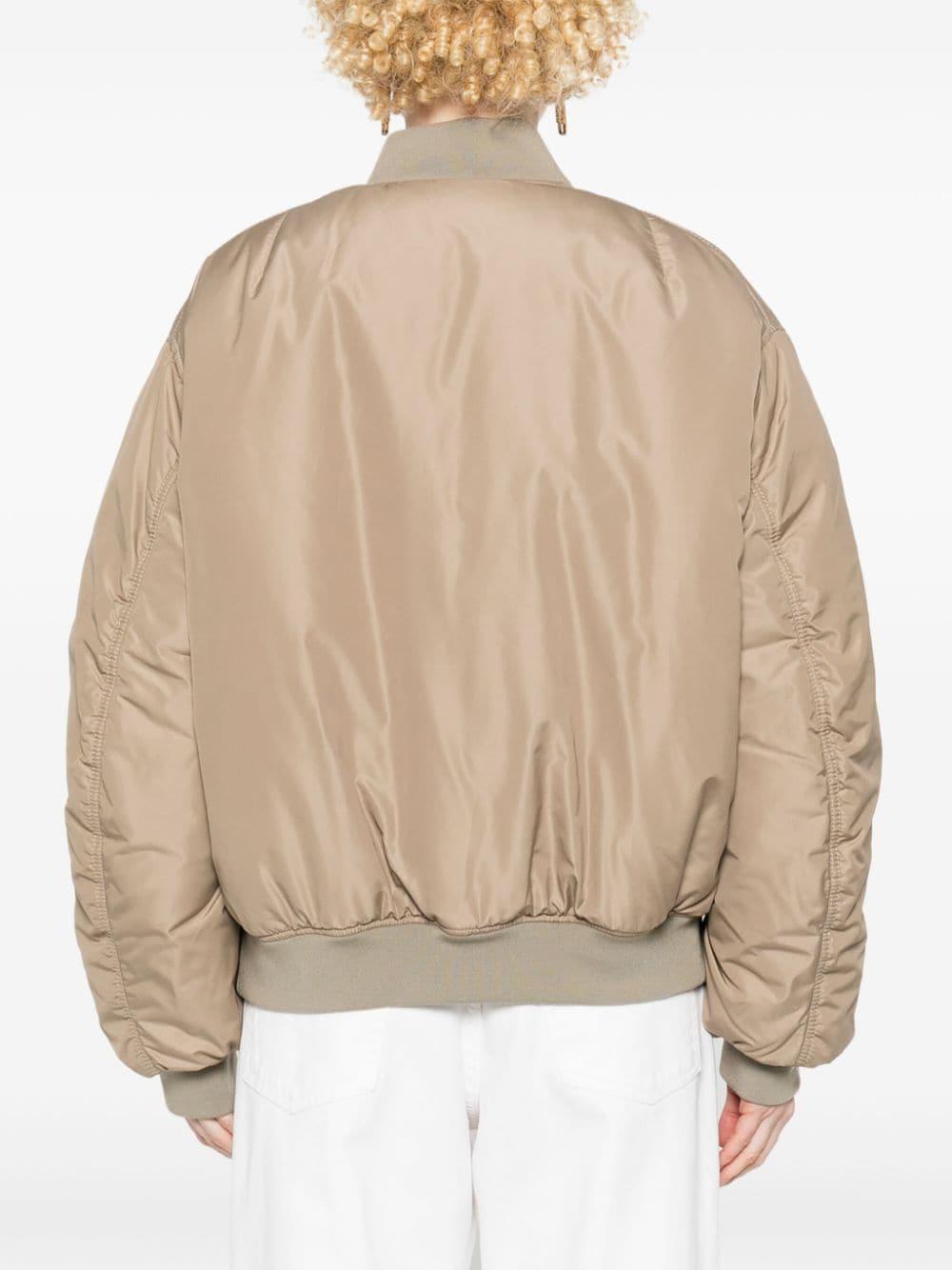 logo-patch bomber jacket ML1071 S OOO 13FRF0572 MIU MIU 