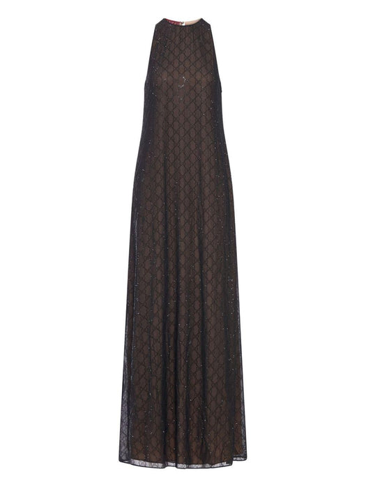 GG monogram silk georgette dress 835616 ZHS041043 GUCCI 