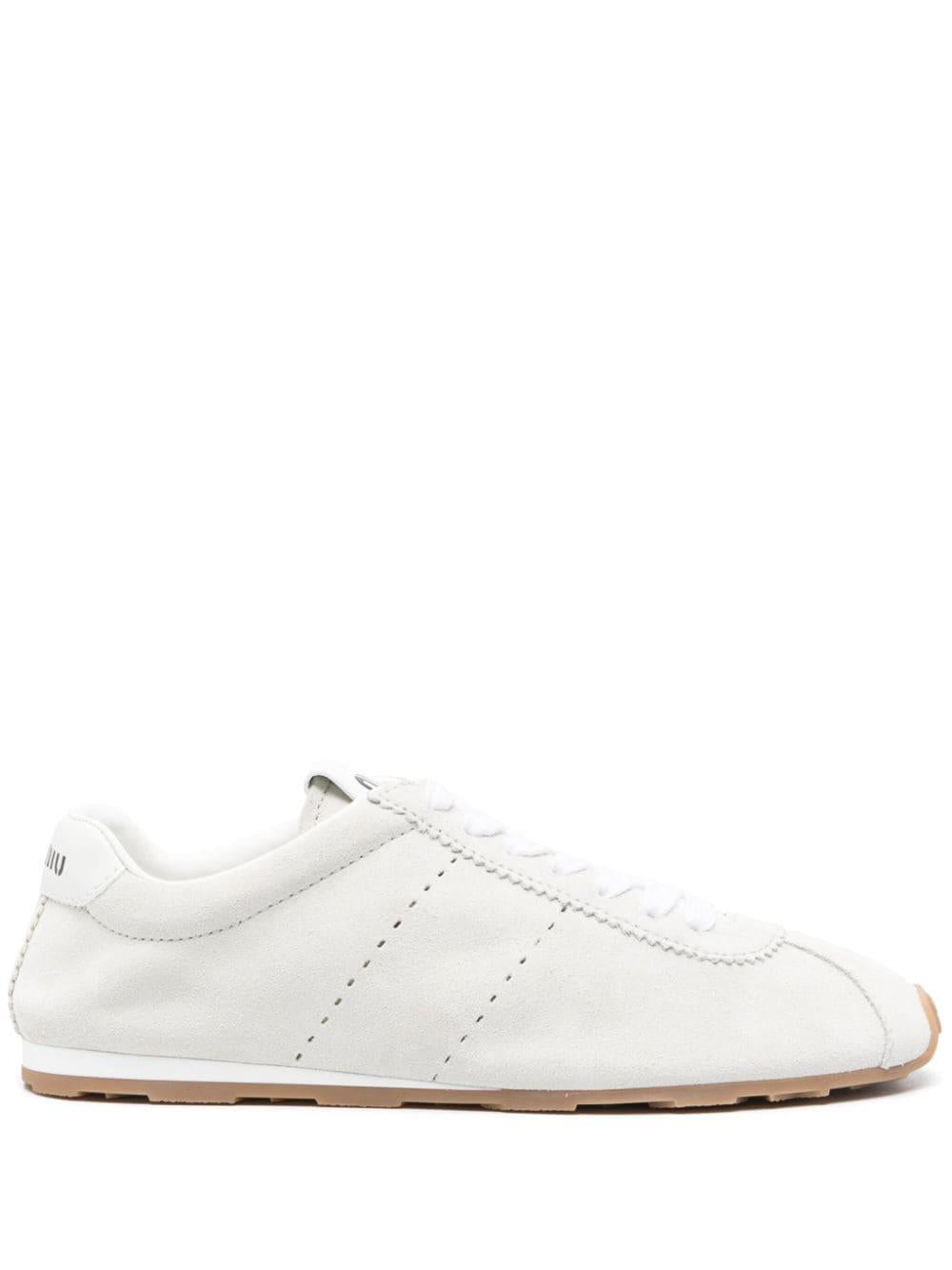 suede lace-up sneakers 5E114E F 005 054F0009 MIU MIU 