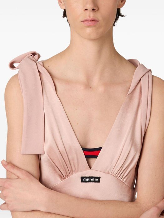 satin maxi dress MF5894 S OOO 1254F0924 MIU MIU 