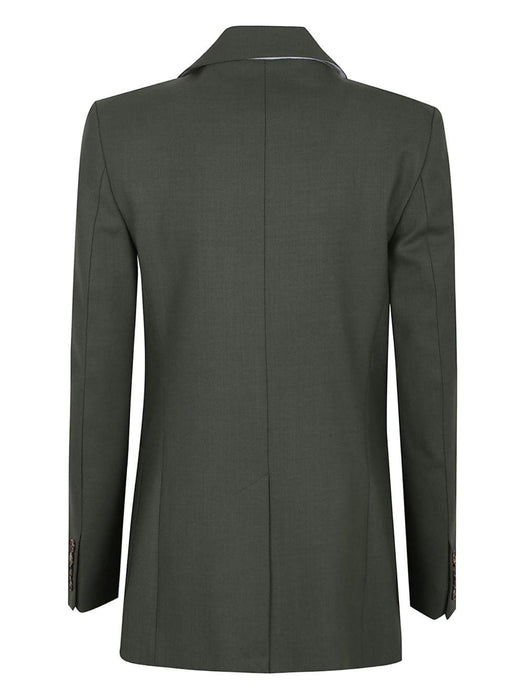 pocket-detail two-button blazer 1425WJK005119A 8673 VICTORIA BECKHAM 