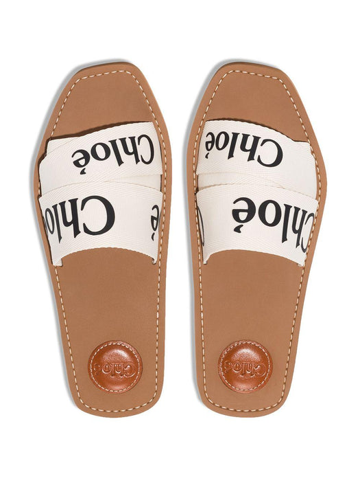 Woody logo-detail sandals C22U188Z3 101 CHLOÉ 