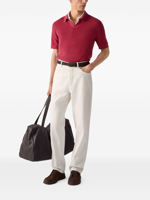 Textured polo shirt UHC26A3 C31R09 ZEGNA 